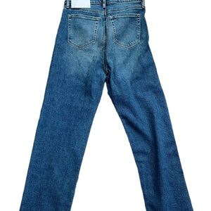 Women’s Loft The Straight High Rise Button Front Petite NWT Size 29 Denim Jeans
